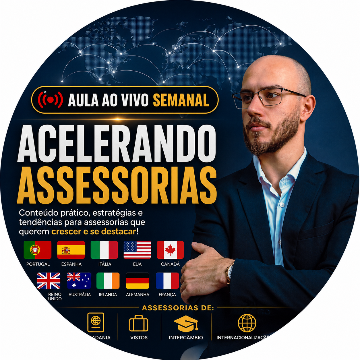 Grupo Acelerando Assessorias — aula ao vivo semanal